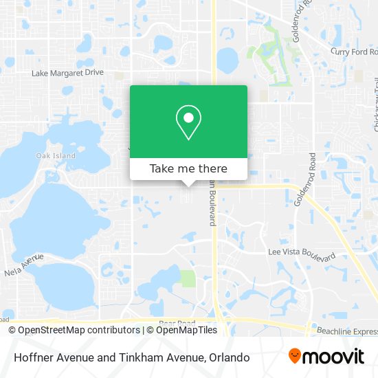 Hoffner Avenue and Tinkham Avenue map