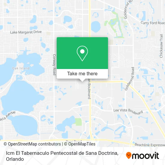 Mapa de Icm El Tabernaculo Pentecostal de Sana Doctrina