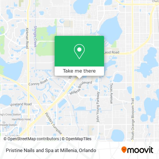 Pristine Nails and Spa at Millenia map