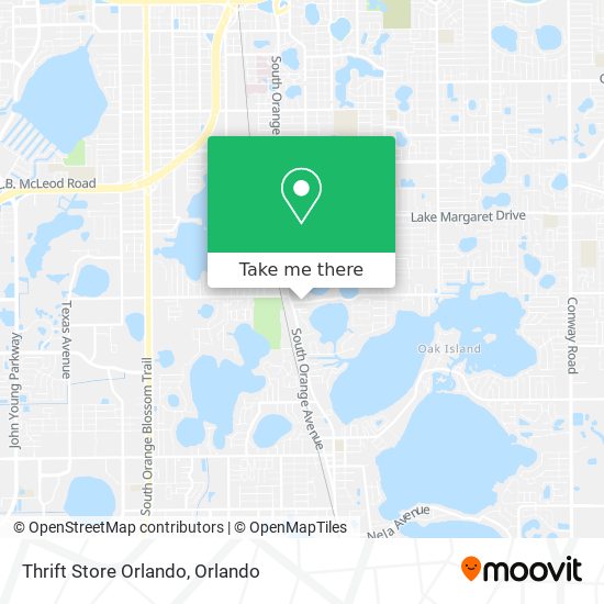 Thrift Store Orlando map