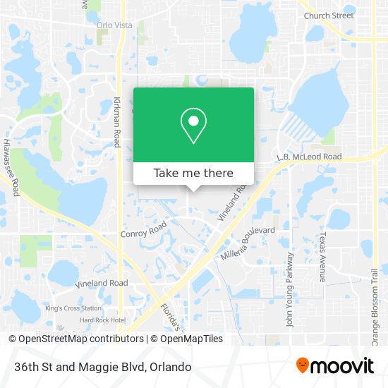 36th St and Maggie Blvd map