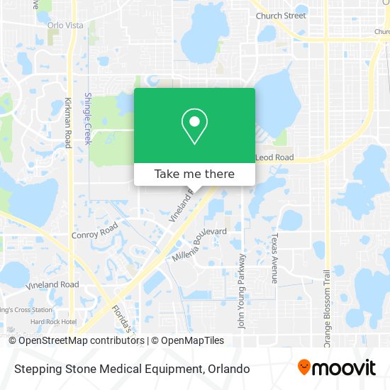 Mapa de Stepping Stone Medical Equipment