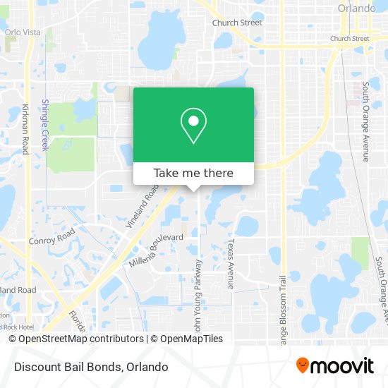 Discount Bail Bonds map