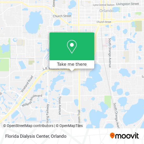 Florida Dialysis Center map