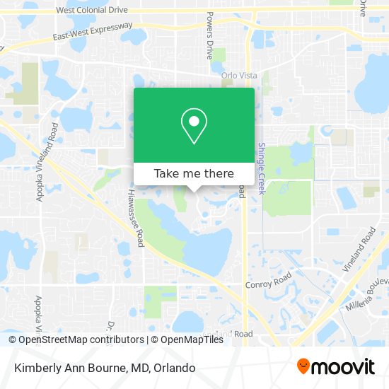 Kimberly Ann Bourne, MD map