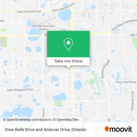 Mapa de Dixie Belle Drive and Andover Drive