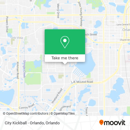 City Kickball - Orlando map
