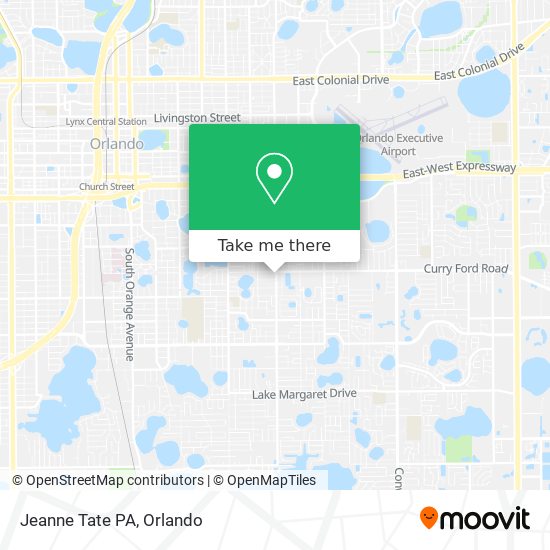 Mapa de Jeanne Tate PA