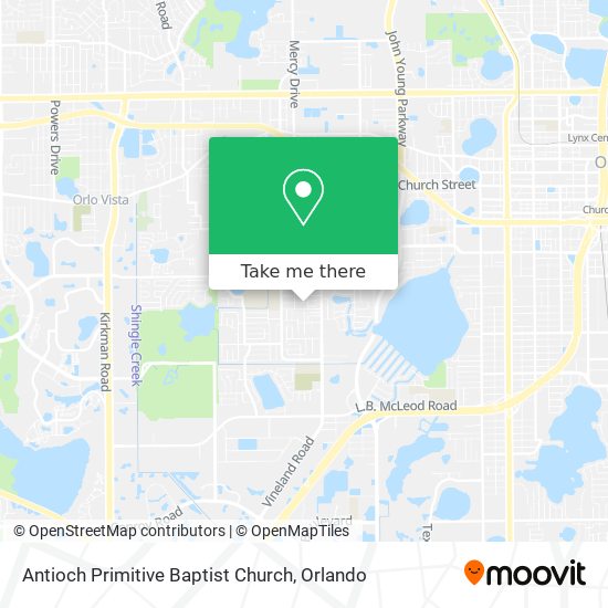 Antioch Primitive Baptist Church map