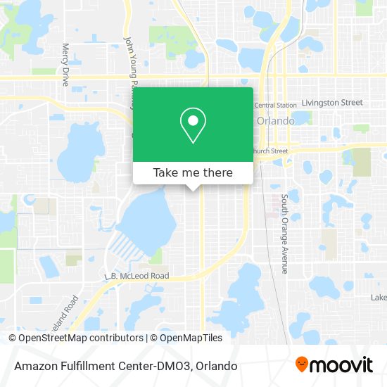 Amazon Fulfillment Center-DMO3 map
