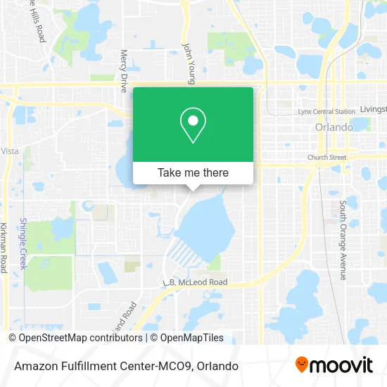 Amazon Fulfillment Center-MCO9 map
