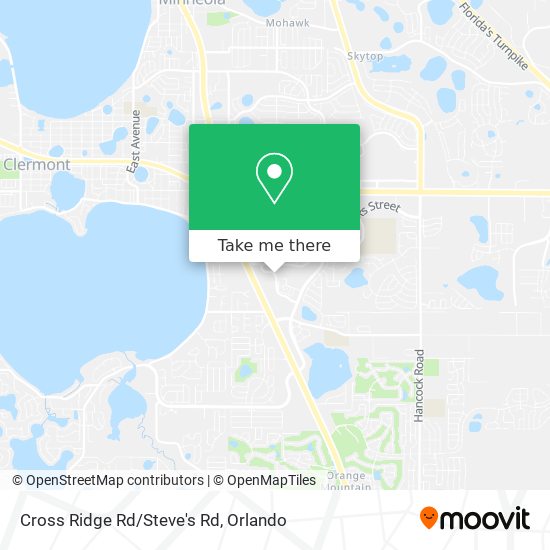 Cross Ridge Rd/Steve's Rd map