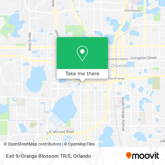Exit 9/Orange Blossom TR/E map