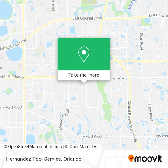 Mapa de Hernandez Pool Service