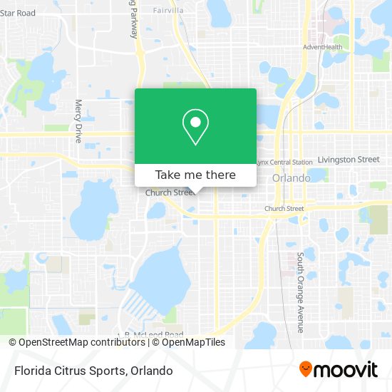 Florida Citrus Sports map