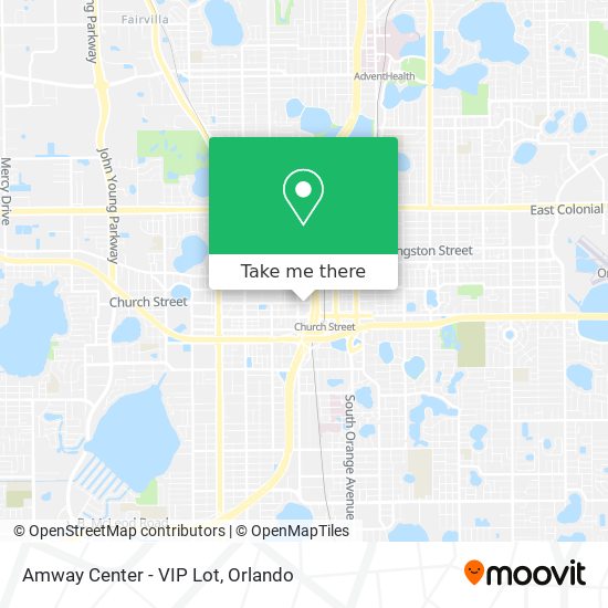 Amway Center - VIP Lot map