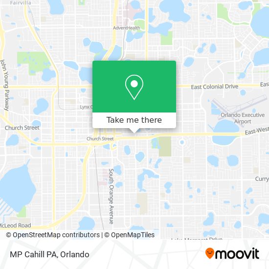 Mapa de MP Cahill PA