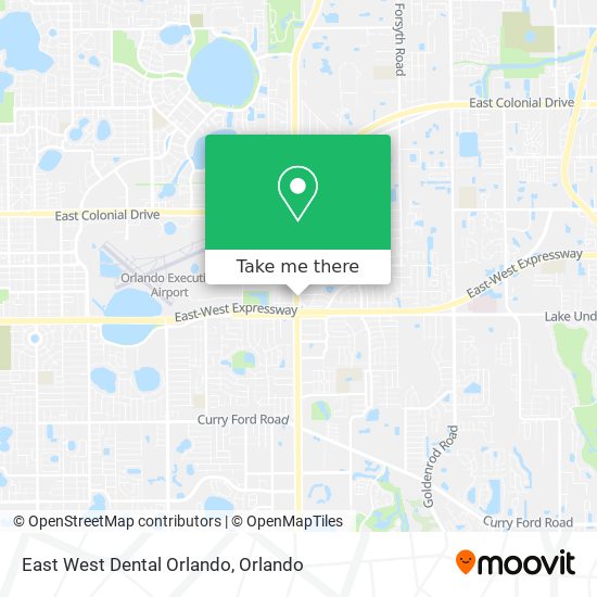 East West Dental Orlando map