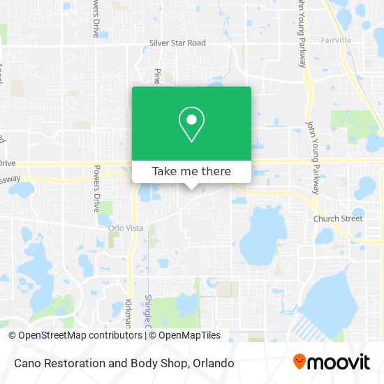 Cano Restoration and Body Shop map