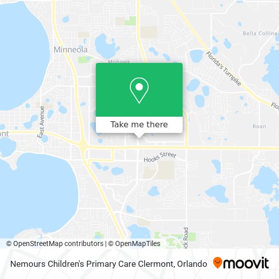 Mapa de Nemours Children's Primary Care Clermont