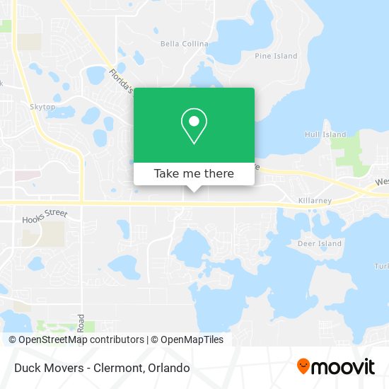 Duck Movers - Clermont map