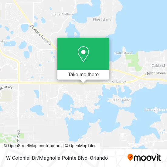 W Colonial Dr / Magnolia Pointe Blvd map