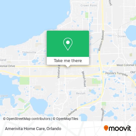 Mapa de Amerivita Home Care