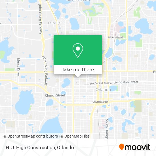 H. J. High Construction map
