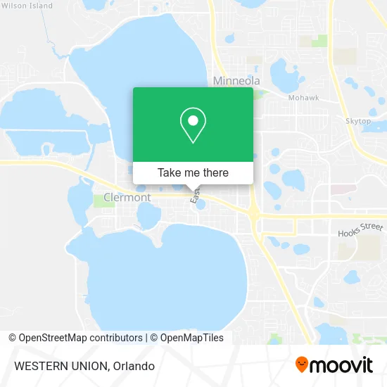 WESTERN UNION map