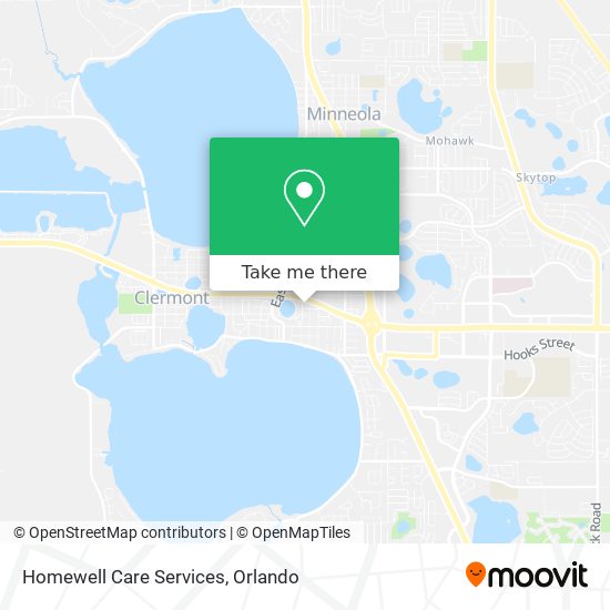 Homewell Care Services map