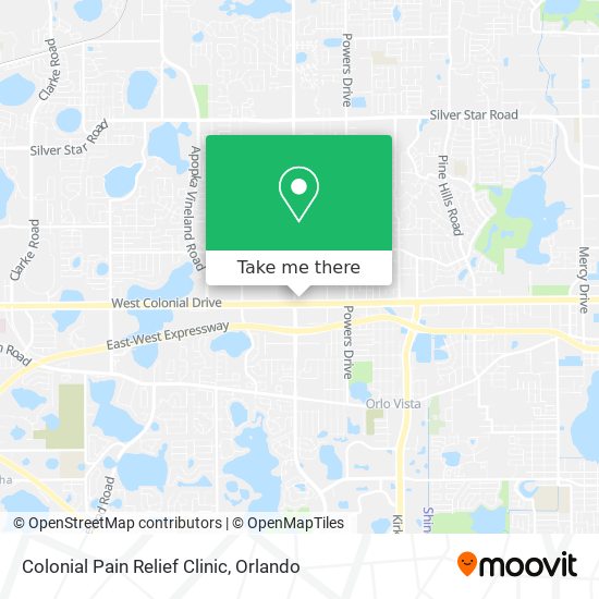 Mapa de Colonial Pain Relief Clinic
