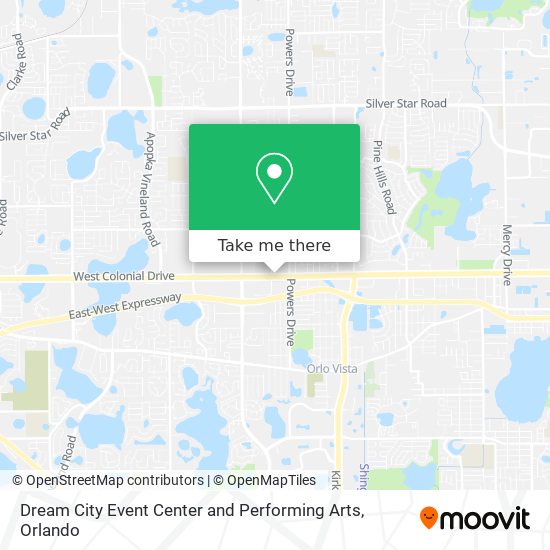 Dream City Event Center and Performing Arts map