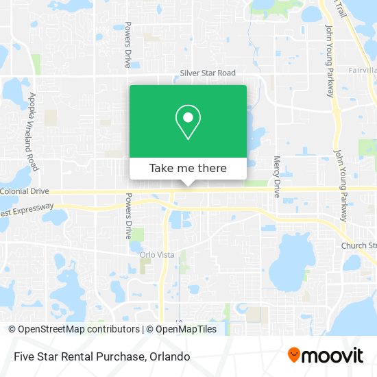 Five Star Rental Purchase map