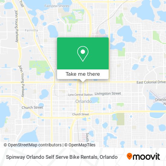 Mapa de Spinway Orlando Self Serve Bike Rentals
