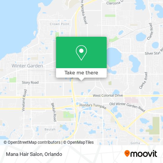 Mapa de Mana Hair Salon