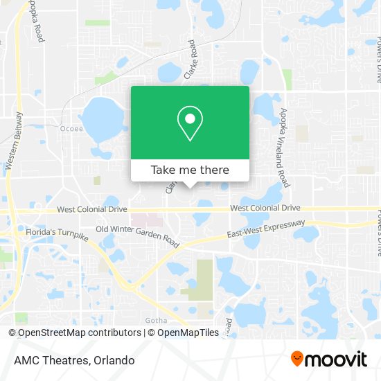 Mapa de AMC Theatres