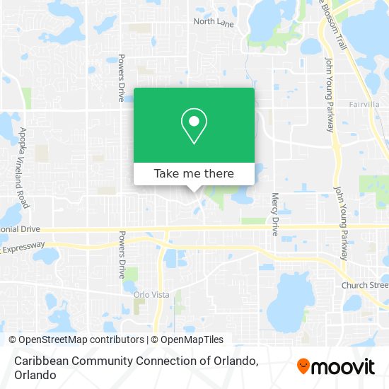 Caribbean Community Connection of Orlando map