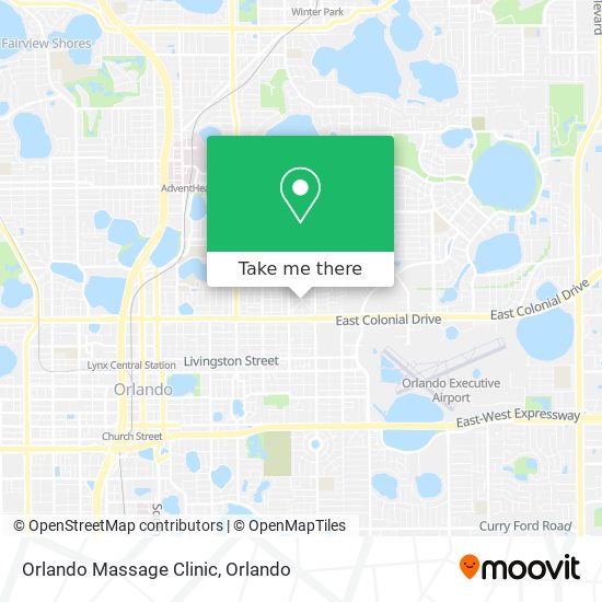Orlando Massage Clinic map