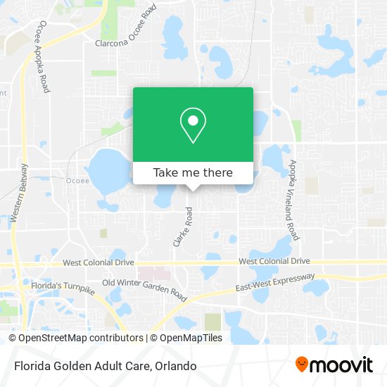 Florida Golden Adult Care map