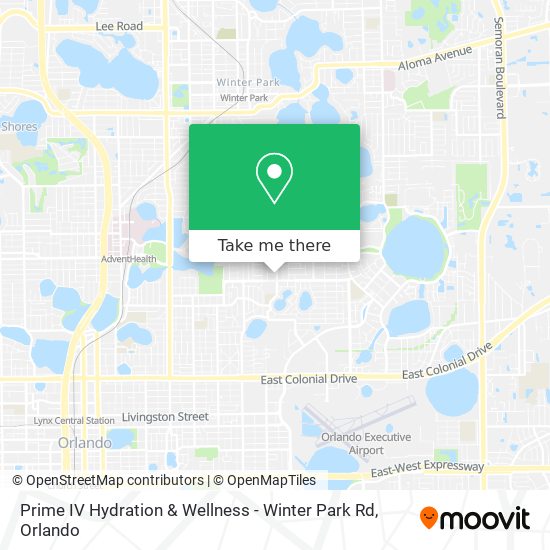 Mapa de Prime IV Hydration & Wellness - Winter Park Rd