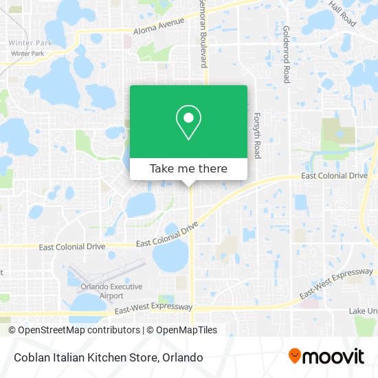 Mapa de Coblan Italian Kitchen Store