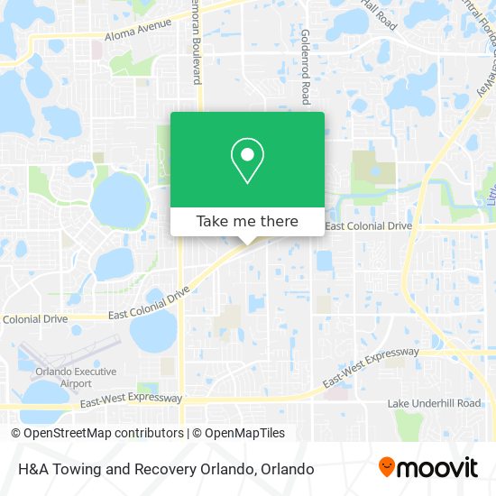 Mapa de H&A Towing and Recovery Orlando