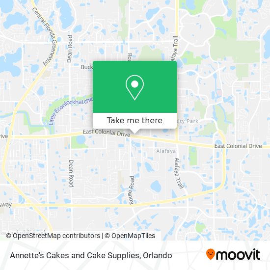 Annette's Cakes and Cake Supplies map