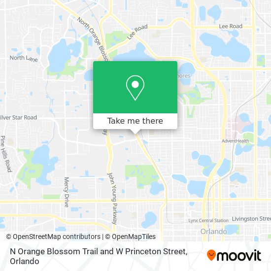 Mapa de N Orange Blossom Trail and W Princeton Street