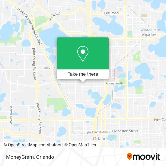 Mapa de MoneyGram