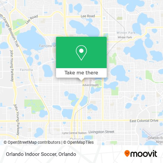 Mapa de Orlando Indoor Soccer