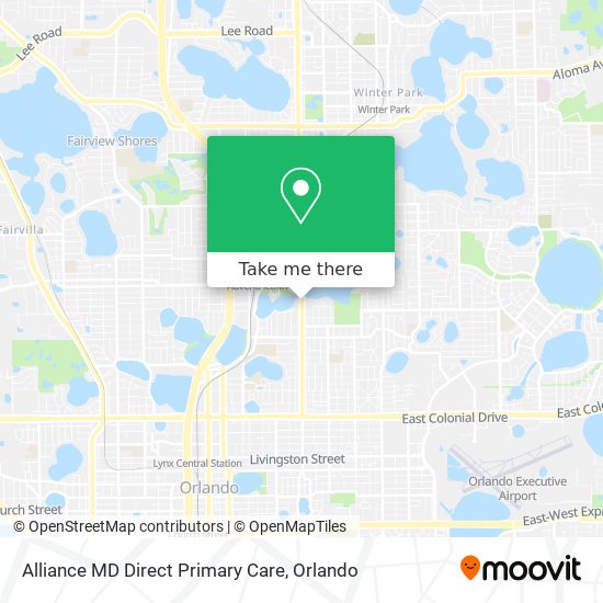 Alliance MD Direct Primary Care map