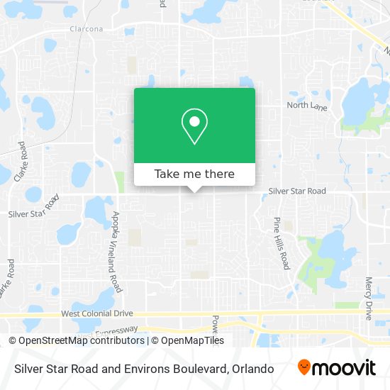 Mapa de Silver Star Road and Environs Boulevard
