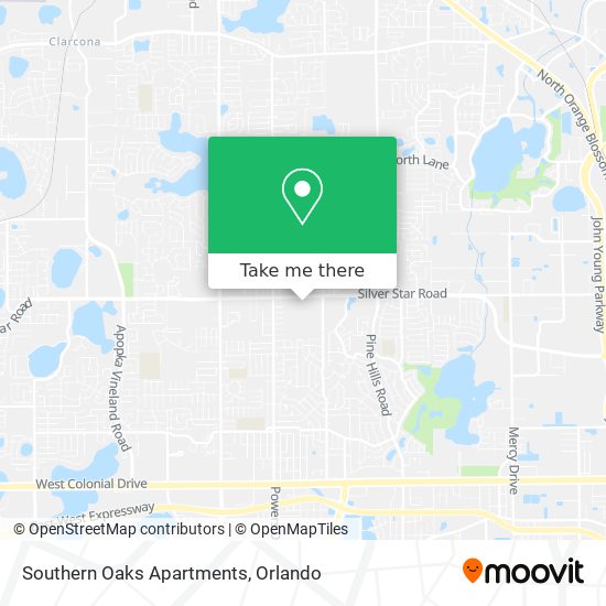 Mapa de Southern Oaks Apartments