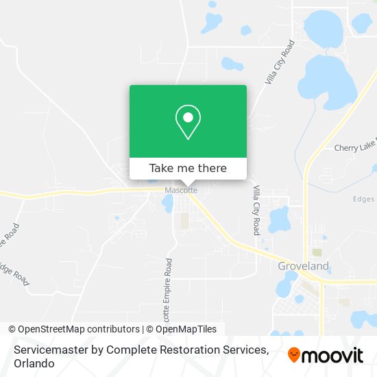 Servicemaster by Complete Restoration Services map